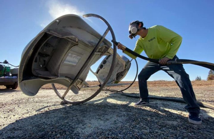 Auto stripping sandblasting for Straight Up Dubs